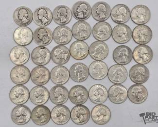 112  40 90 Silver Quarters 247.9g 