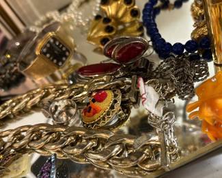 Longenes gold tone watch