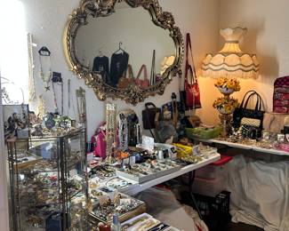 Large Hollywood regency gold mirror 