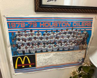 Houston Oilers vintage Poster 