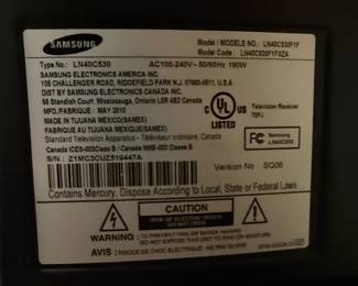 Samsung LNCFF inch p LCD HDTV second image