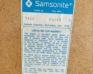 Samsonite Folding Chairs Set of second image