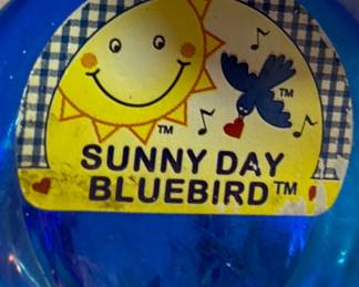 Sunny Day Bluebird Glass Figurines second image