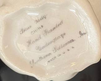 Southern Potteries Blue Ridge Hand Painted Floral Chick Creamer Pitcher third image