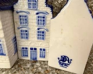 Delft Blue Handpainted Ceramic House Collection by D.A.I.C. fourth image