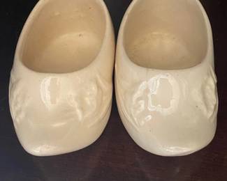 Vintage Ceramic Shoe Planters Pair