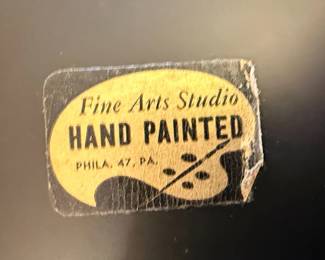 Fine Arts Studio HandPainted Oval Tray with Roses second image