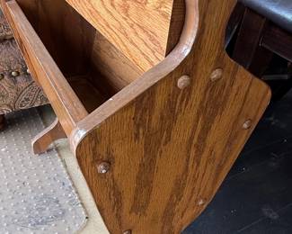 Vintage Oak Priscilla Style Sewing Box Stand second image