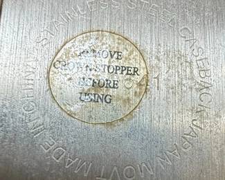 Vivani Accutime Womens Rhinestone Square Chronograph Watch third image