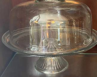 Glass Cake Stand with Dome  Ruvolo Modena