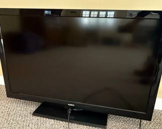 This is a Sanyo DP42841 television, a flat-screen model manufactured by Sanyo Manufacturing Corp. The unit is assembled in Mexico and features Audyssey Dynamic Volume technology, indicating a focus on enhanced audio output. The label confirms it meets various standards including UL STD. 60065 and certified to CAN/CSA STD. C22.2 No. 60065. It operates on AC120V, 60Hz, with a power consumption of 178 Watts. The model number DP42841 and chassis number P42841-05 are clearly indicated, along with a serial number B2241131404406. The presence of an HDMI port suggests it supports modern high-definition media connections.