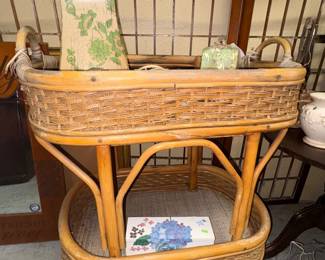 Bamboo Serving Cart
