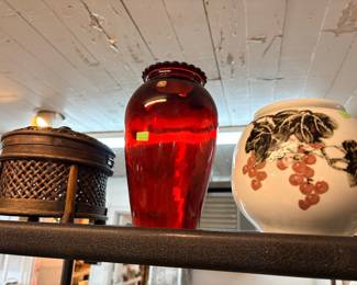 Asian Bowl Vase, Asian Basket