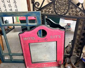 Variety of Mirrors, Wood and Metal