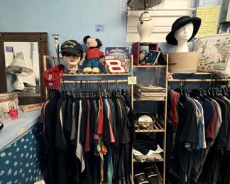 Vintage T-shirts, Clothing Racks wooden