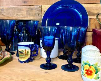 Tiffin Franciscan Canterbury Blue Goblets