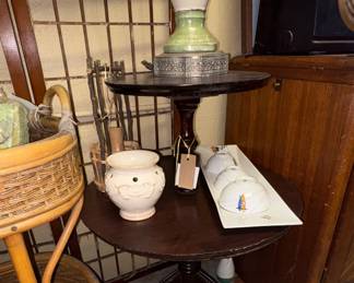 Two tier vintage table