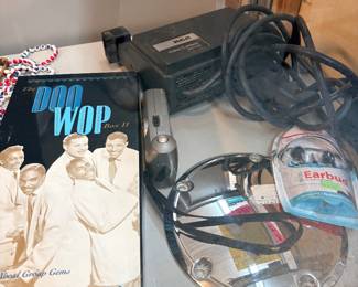 Vintage Video recorder, Harley Part, Doo Wop CD set