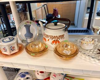 Powder Dish, Cubist Dishes, Florentine Dishes