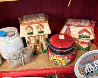 HOuse Cookie Jars, Utensil Holder