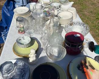 Variety of glassware