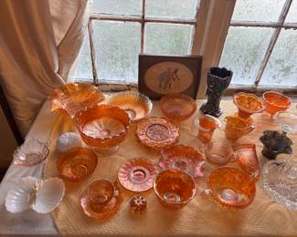 Vintage carnival glass