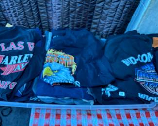 Harley Davidson and other motorcycle tshirts 