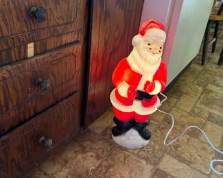 Tabletop blow mold Santa 