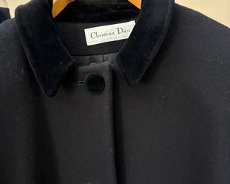 Vintage Dior black cashmere 