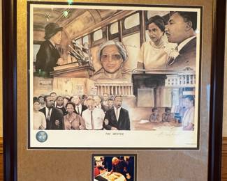The Mentor  Rosa Parks and Martin Luther King Jr. Lithograph by A. Douglas