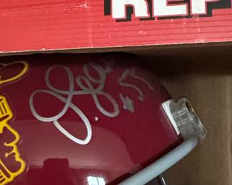 Autographed Junior Seau USC Trojans Replica Football Helmet second image