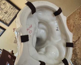 Vintage Capodimonte Style Cherub and Floral Candlestick Holder third image