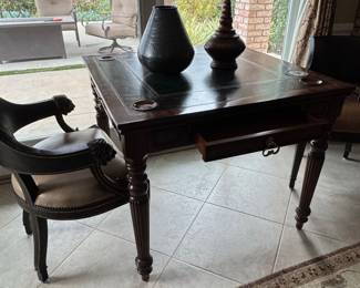 MaitlandSmith Leather Inset Game Table