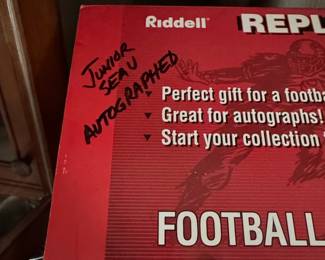 Autographed Junior Seau USC Trojans Replica Football Helmet third image