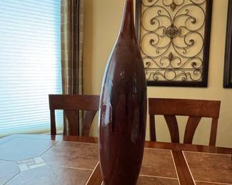 Large Glazed Ceramic Floor Vase