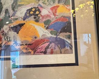LeRoy Neiman Arnie in the Rain Signed Golf Print second image