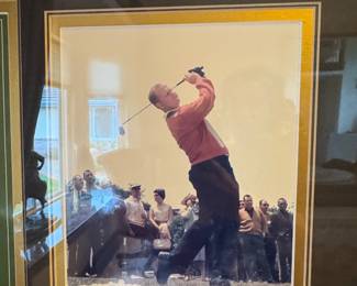 Framed Masters Memorabilia with Arnold Palmer and Jack Nicklaus Photographs third image