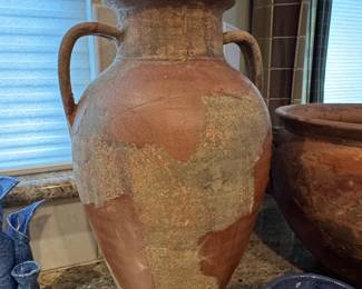 Vintage Turkish Terracotta Olive Jar