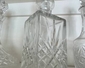 Bohemian Cut Crystal Whiskey Decanter