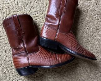 Lucchese Lizard Skin Cowboy Boots