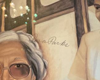 The Mentor  Rosa Parks and Martin Luther King Jr. Lithograph by A. Douglas second image