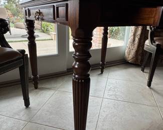 MaitlandSmith Leather Inset Game Table fourth image