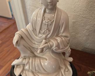 Chinese Blanc de Chine Porcelain Goddess figure