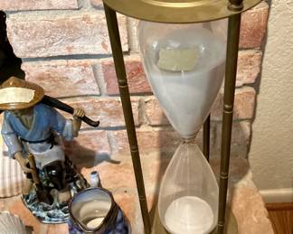 large Nautical Brass hour glass