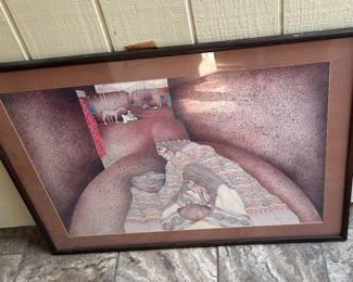 Amando Pena framed print