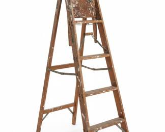 Vintage Wooden Step Ladder