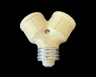 Vintage "Y" Splitter and "Y" Socket Light Adapters