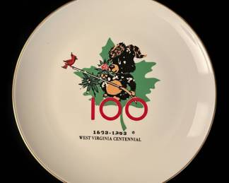 West Virginia Centennial Commemorative Plate
