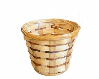 Woven Bamboo Pot Cover Basket