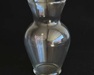 Clear Glass Rose Vase